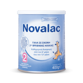 Novalac 2, Γάλα Σκόνη 2ης Βρεφικής Ηλικίας από τον 6ο έως τον 12ο μήνα 400gr