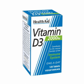 Health Aid Vitamin D3 2000iu 120 Vegetarian Caps