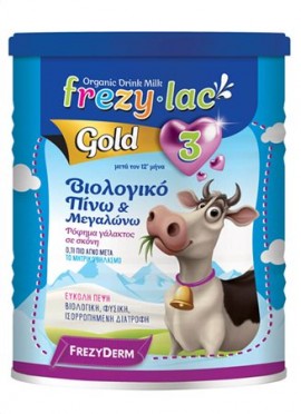 Frezylac Gold 3 Πίνω & Μεγαλώνω, Βιολογικό Ρόφημα Γάλακτος σε Σκόνη για Μετά τον 12ο Μήνα 900gr