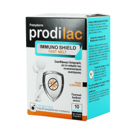 Frezyderm Prodilac Immuno Shield Fast Melt Συμπλήρωμα Διατροφής με Άρωμα Ροδάκινο 10 Φακελάκια