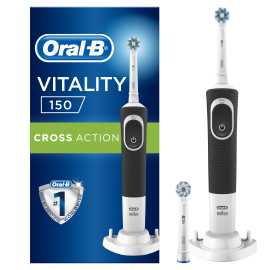 Oral-B  Ηλεκτρική Οδοντόβουρτσα Vitality 150 Cross Action Black, 1τμχ