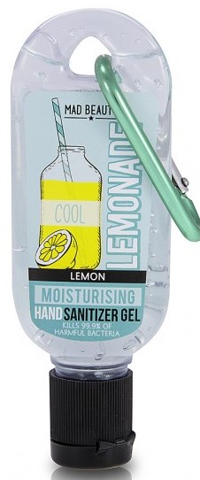 Mad Beauty Cool Collection Clip & Clean Gel Sanitizer - Lemon 30ml