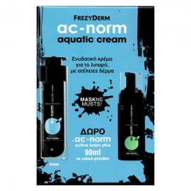 Frezyderm Ac-Norm Aquatic Cream 50ml + ΔΩΡΟ Ac-Norm Active Foam Plus 80ml