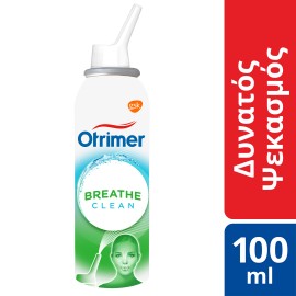 Otrimer Breathe Clean, Φυσικό Ισότονο Διάλυμα Θαλασσινού Νερού, Δυνατός Ψεκασμός 100ml