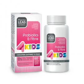 Pharmalead 4Kids Probiotics & Fibre με Γεύση Φράουλα 60τμχ