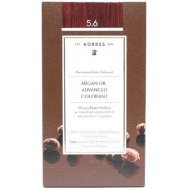 Korres Argan Oil Advanced Colorant 5.6 Καστανό Ανοιχτό Κόκκινο 50ml