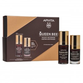 Apivita Promo Queen Bee Serum 30ml Ορός Ολιστικής Αντιγήρανσης & Gift Queen Bee Eye Cream 15ml Κρέμα Ματιών Ολιστικής Αντιγήρανσης