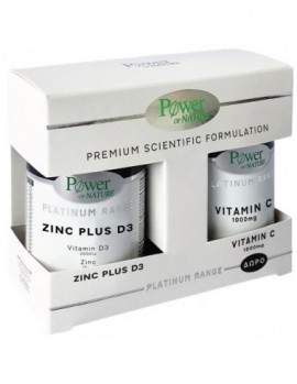 Power Health Promo Platinum Range Zinc plus D3 30 Κάψουλες + Vitamin C 1000mg 20 Δισκία