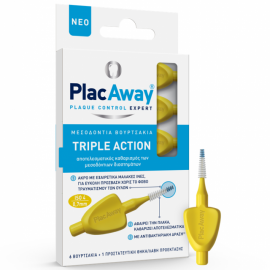 PlacAway Triple Action Μεσοδόντια Βουρτσάκια ISO 4 0.7mm 6τμχ
