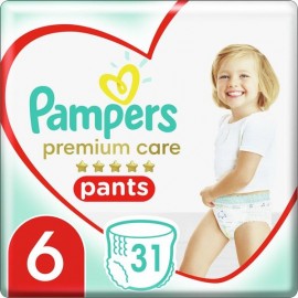Pampers Premium Care Pants Μέγεθος 6 15+Kg 31 Πάνες-Βρακάκι