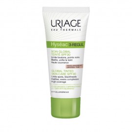 Uriage Hyseac 3-Regul Global Tinted Skin Care SPF30 Κρέμα Προσώπου Κατά των Ατελειών,με Χρώμα 40ml
