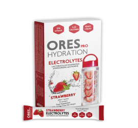 Eifron Ores Pro Hydration Electrolytes 10 φακελίσκοι με γεύση Φράουλα