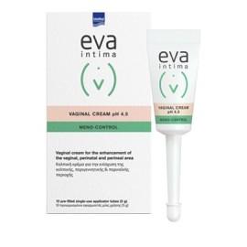 Intermed Eva Intima Meno-Control Vaginal Cream pH 4.5 10 προγεμισμένοι εφαρμοστές μίας χρήσης