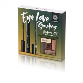Garden Eye Love Smokey Make Up Set Max Volume Mascara 9ml & Eye Pencil 13 Gray Kajal Waterproof 1,4gr & Satin and Creamy Nude Eyeshadow No3 6gr