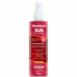 Histoplastin Sun Body Sun Tannning Dry Oil Satin Touch SPF15 200 ml