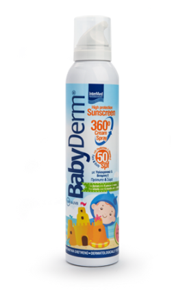 Intermed BabyDerm High Protection Sunscreen 360ᵒ Cream Spray SPF50 200ml