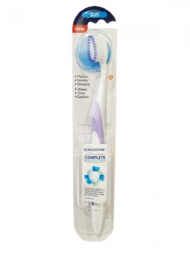 Sensodyne Complete Protection Soft Οδοντόβουρτσα Χρώμα Μωβ-Λευκό, 1 Τεμάχιο