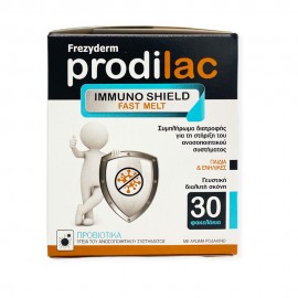 Frezyderm Prodilac Immuno Shield Fast Melt Συμπλήρωμα Διατροφής με Άρωμα Ροδάκινο 30 Φακελάκια