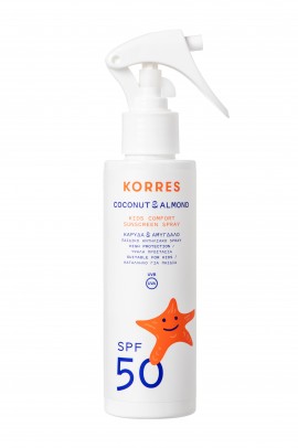 Korres Coconut & Almond Kids Sunscreen Spray SPF50 Παιδικό Αντηλιακό Σπρέι Σχεδιασμένο Για Την Ευαίσθητη Επιδερμίδα 150ml