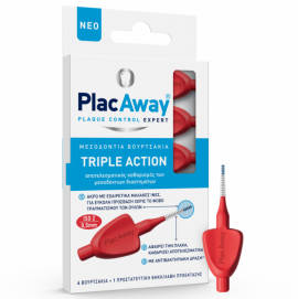 PlacAway Triple Action Μεσοδόντια Βουρτσάκια ISO 2 0.5mm 6τμχ