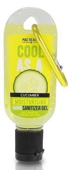 Mad Beauty Cool Collection Clip & Clean Gel Sanitizer - Cucumber 30ml