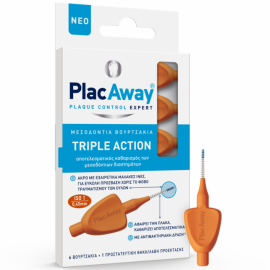 PlacAway Triple Action Μεσοδόντια Βουρτσάκια ISO 1 0.45mm 6τμχ