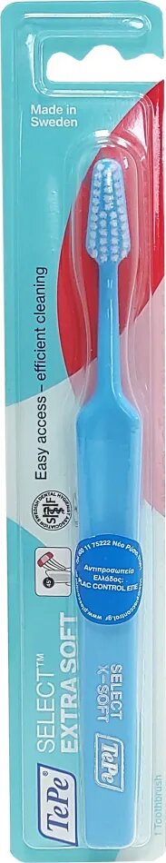 TePe Select Extra Soft Οδοντόβουρτσα Χρώμα Θαλασσί, 1 τεμάχιο