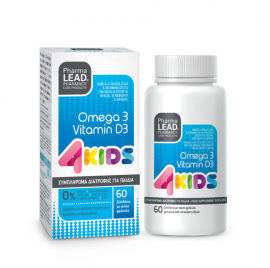 Pharmalead 4Kids Omega 3 + Vitamin D3 με Γεύση Φράουλα 60τμχ