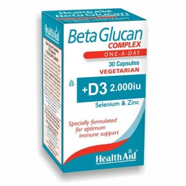 Health Aid Beta Glucan Complex + D3 2.000iu 30 Vegetarian Caps