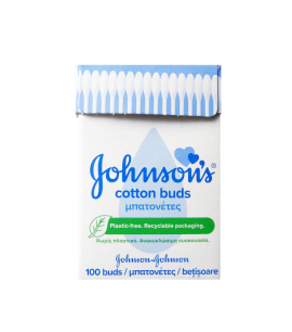 Johnsons Cotton Buds σε Ανακυκλώσιμη Συσκευασία 100 Μπατονέτες