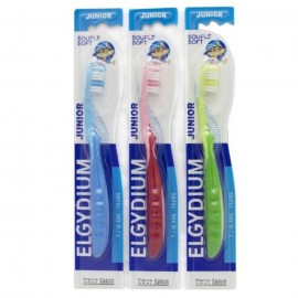 Elgydium Junior Souple Soft Παιδική Οδοντόβουρτσα Χρώμα Μπλε, 1τμχ