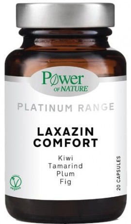 Power Of Nature Platinum Range Laxazin Comfort για τη Δυσκοιλιότητα 20 Κάψουλες
