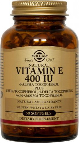 Solgar Vitamin E 400IU 50 Soft Gel Capsules