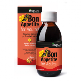 Inoplus Bon Appetite for Adults, Τονωτικό Σιρόπι Όρεξης με Βασιλικό Πολτό 150ml