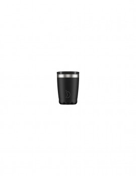 Chillys Coffee Cup Monochrome Edition - Black 340ml