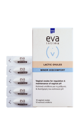 Intermed Eva Intima Lactic Ovules 10 κολπικά υπόθετα