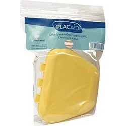 Placaid Θήκη Οδοντοστοιχίας Χρώμα Κίτρινο, 1τμχ