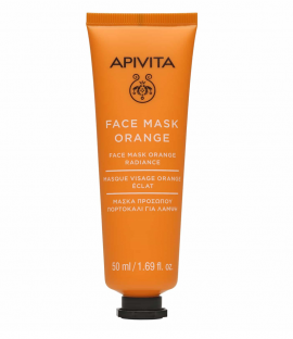 Apivita Face Mask with Orange, Μάσκα Προσώπου με Πορτοκάλι για Λάμψη 50ml