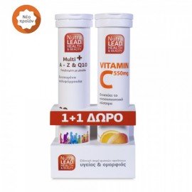 Nutralead Multi+ A-Z & Q10 20 Αναβράζον & Δώρο Vitamin C 550mg 20 Αναβράζον