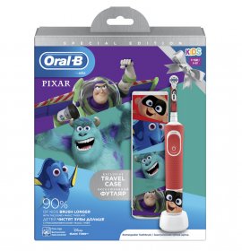 Oral-B Παιδική Επαναφορτιζόμενη Ηλεκτρική Οδοντόβουρτσα Special Edition Pixar Kids 3+ & Θήκη Ταξιδιού, 1τμχ