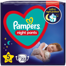 Pampers Night Pants No.5 (12-17 Kg) 22 Πάνες Βρακάκι
