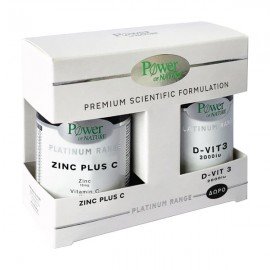 Power Health Promo Platinum Range Zinc plus C 30 Δισκία + Vitamin D3 2000iu 20 Δισκία