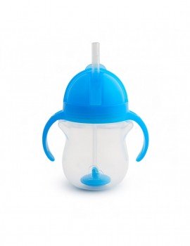 Munchkin Tip & Sip Weighted Straw Cup 6m+ 207ml Χρώμα Μπλε, 1τμχ