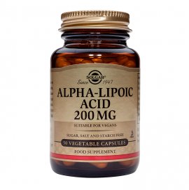 Solgar Alpha-Lipoic Acid 200mg 50 Vegetable Capsules