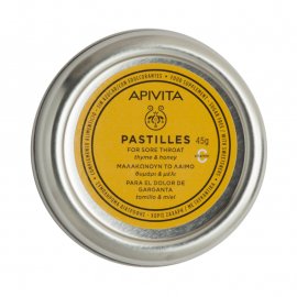 Apivita Pastilles Παστίλιες για τον πονεμένο λαιμό με μέλι & θυμάρι