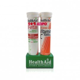 Health Aid B-Vital 20tabs + ΔΩΡΟ Vitamin C 1000mg με Γεύση Πορτοκάλι 20tabs
