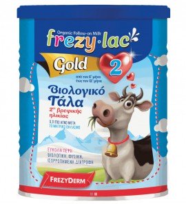 Frezylac Gold 2, Βιολογικό Γάλα για Βρέφη από τον 6ο έως τον 12ο μήνα 400gr