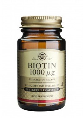 Solgar Biotin 1000μg 50 Vegetable Capsules