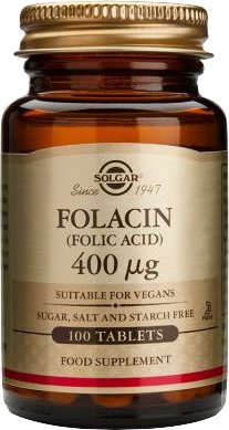 Solgar Folacin (Folic Acid) 400μg 100 Tablets