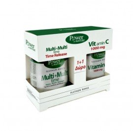 Power Health Multi+Multi Time Release 30Δισκία & Vitamin C 1000mg 20Δισκία